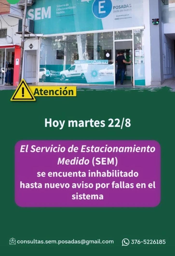 sem fuera de servicio