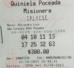 Ganadora Poceada - 31 de octubre