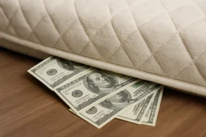 DOLARES BAJO EL COLCHON